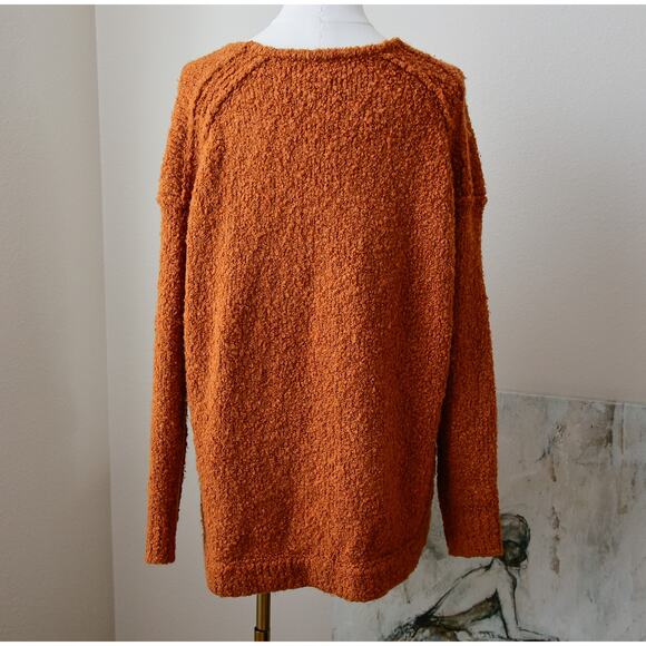 Free people Terracotta V-neck sweater size XS - Picture 3 of 6